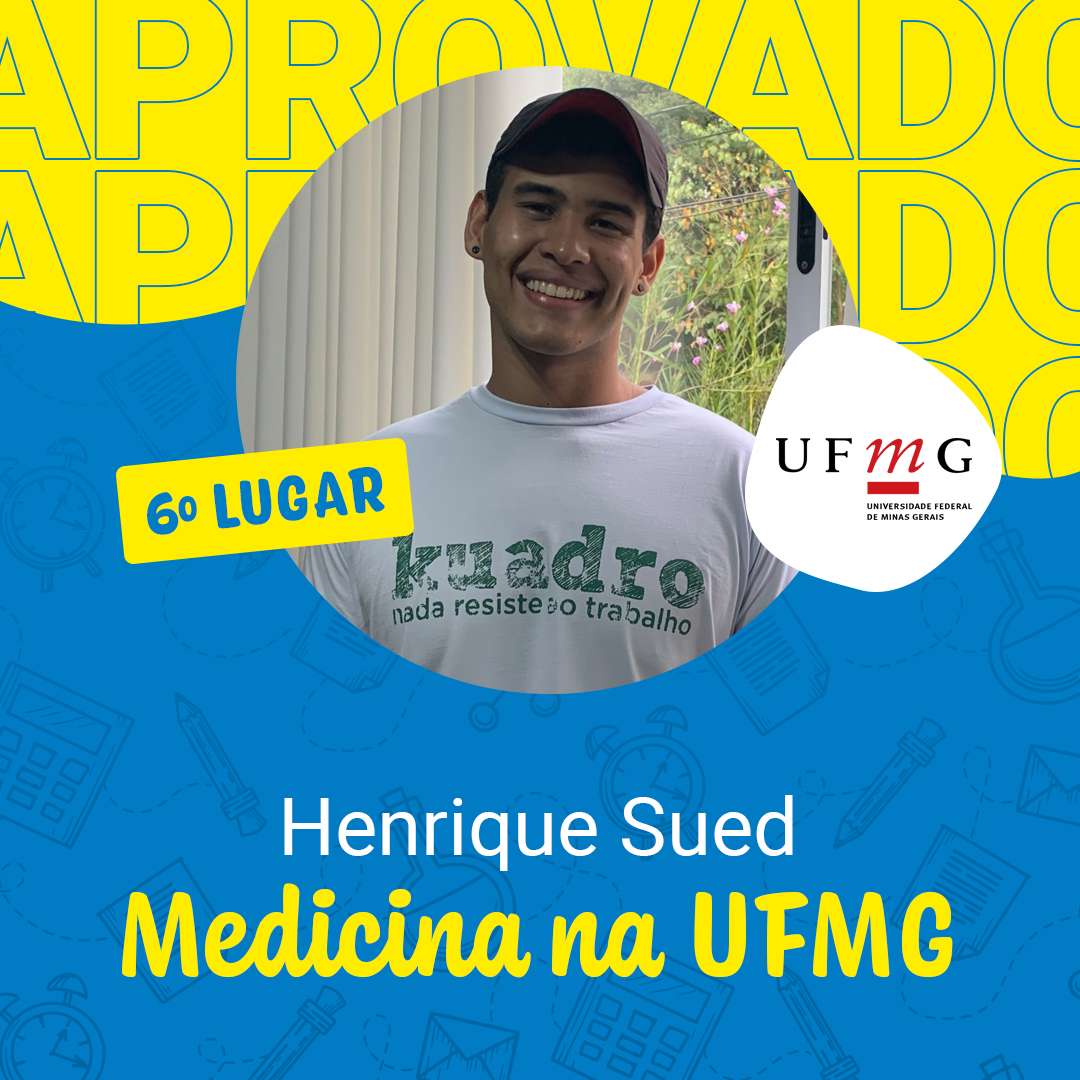 1. HENRIQUE SUED - UFMG - MED - 6 LUGAR