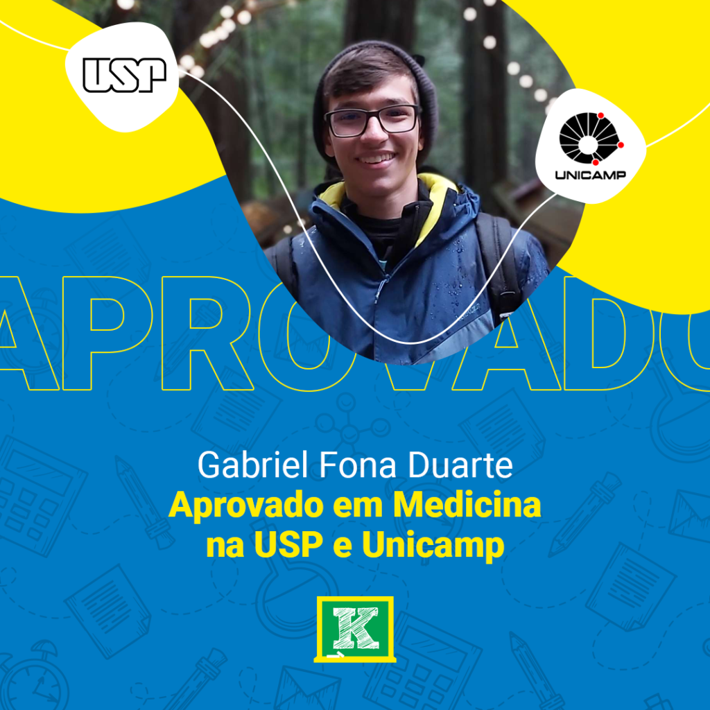 178. Gabriel Fona Duarte - Medicina - USP E UNICAMP