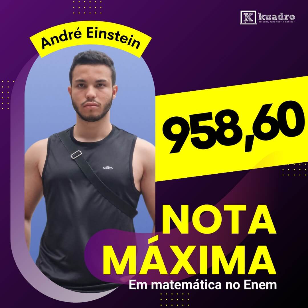 André Einstein - 958 em matemática no ENEM