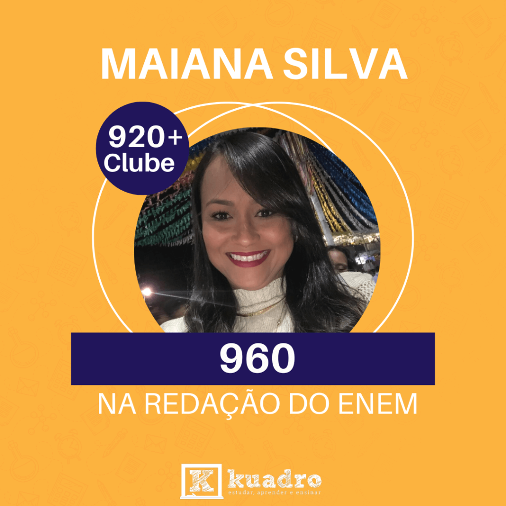 Maiana Silva. Redação 920